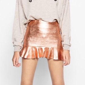 Zara | Pink Metallic Skirt
